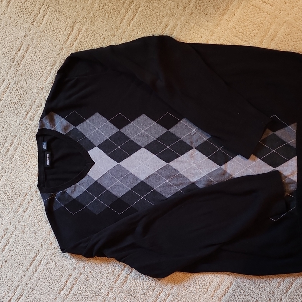 Claiborne mens black sweater